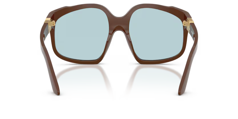 Miu Miu Oversized Chocolate Light Blue OMU A07S