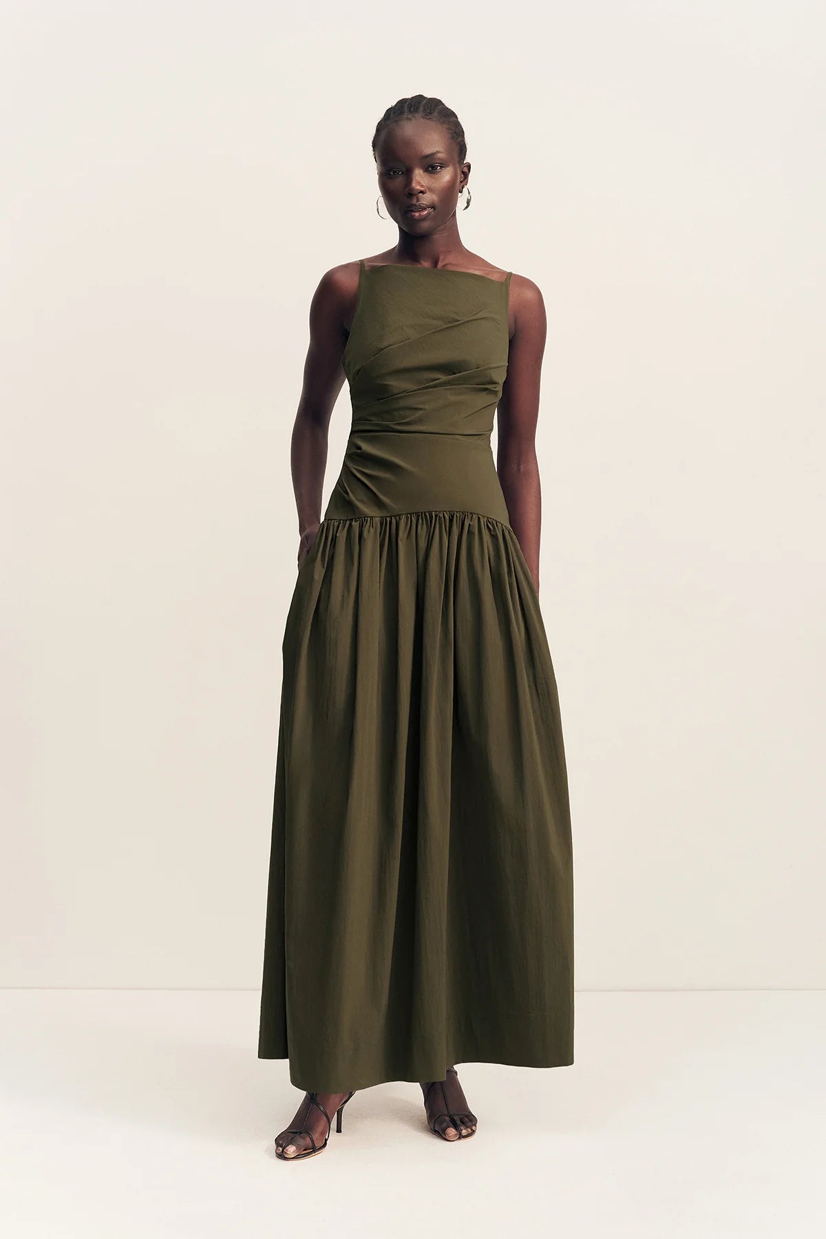 Campbell Square Neck Maxi Dress | Jungle