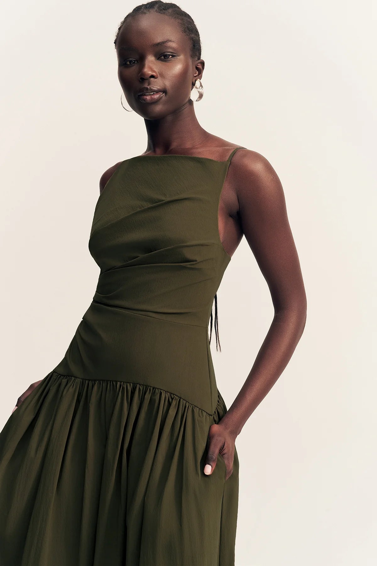 Campbell Square Neck Maxi Dress | Jungle