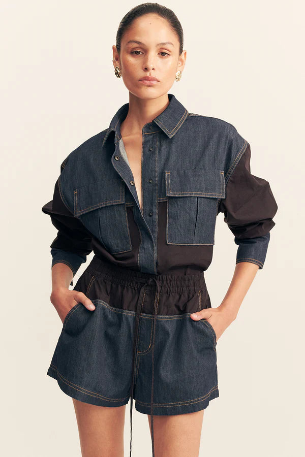 Harden Contrast Short | Deep Indigo