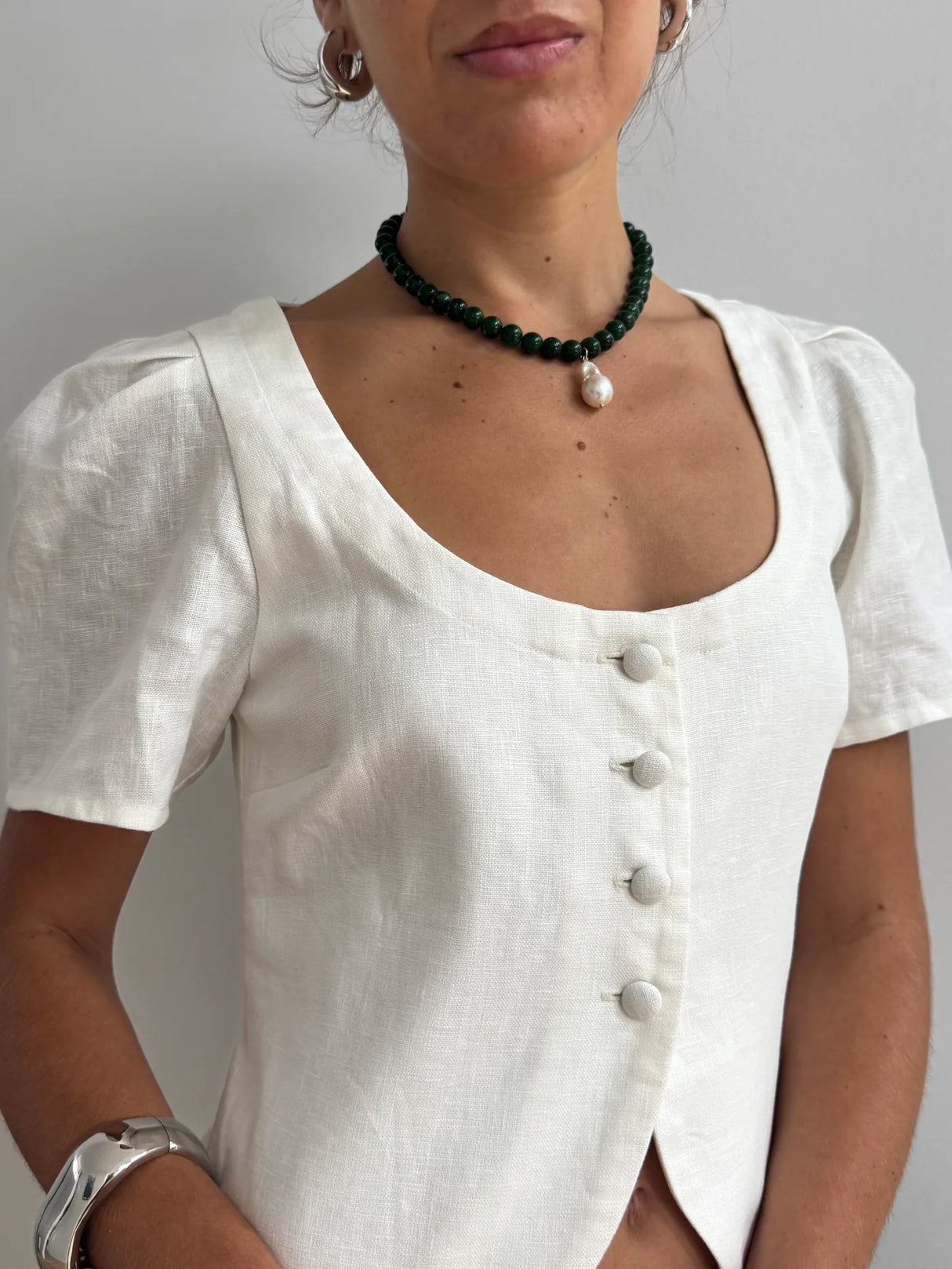 Envy Pearl Beaded Necklace