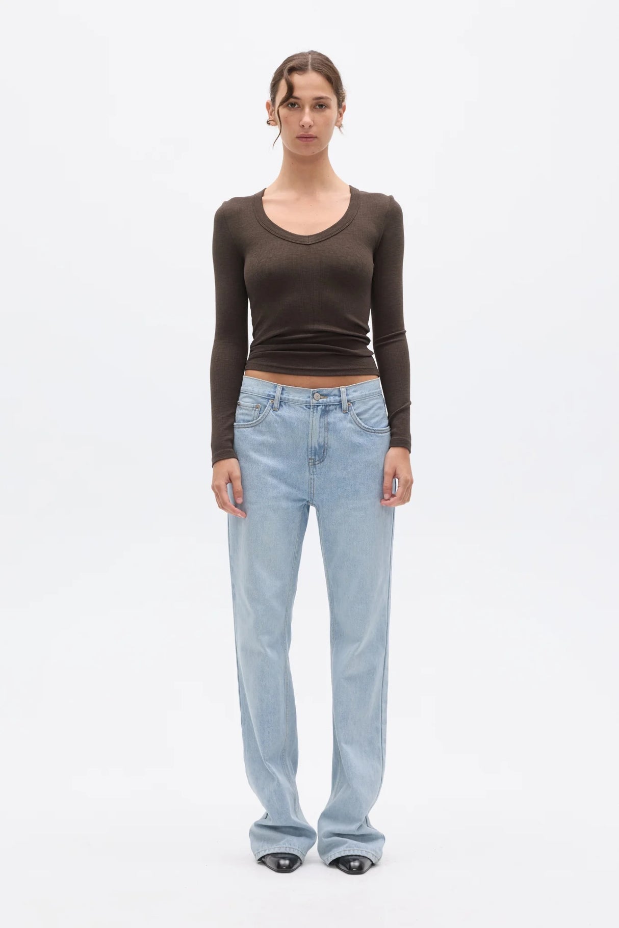 Grace Long Sleeve Top | Espresso