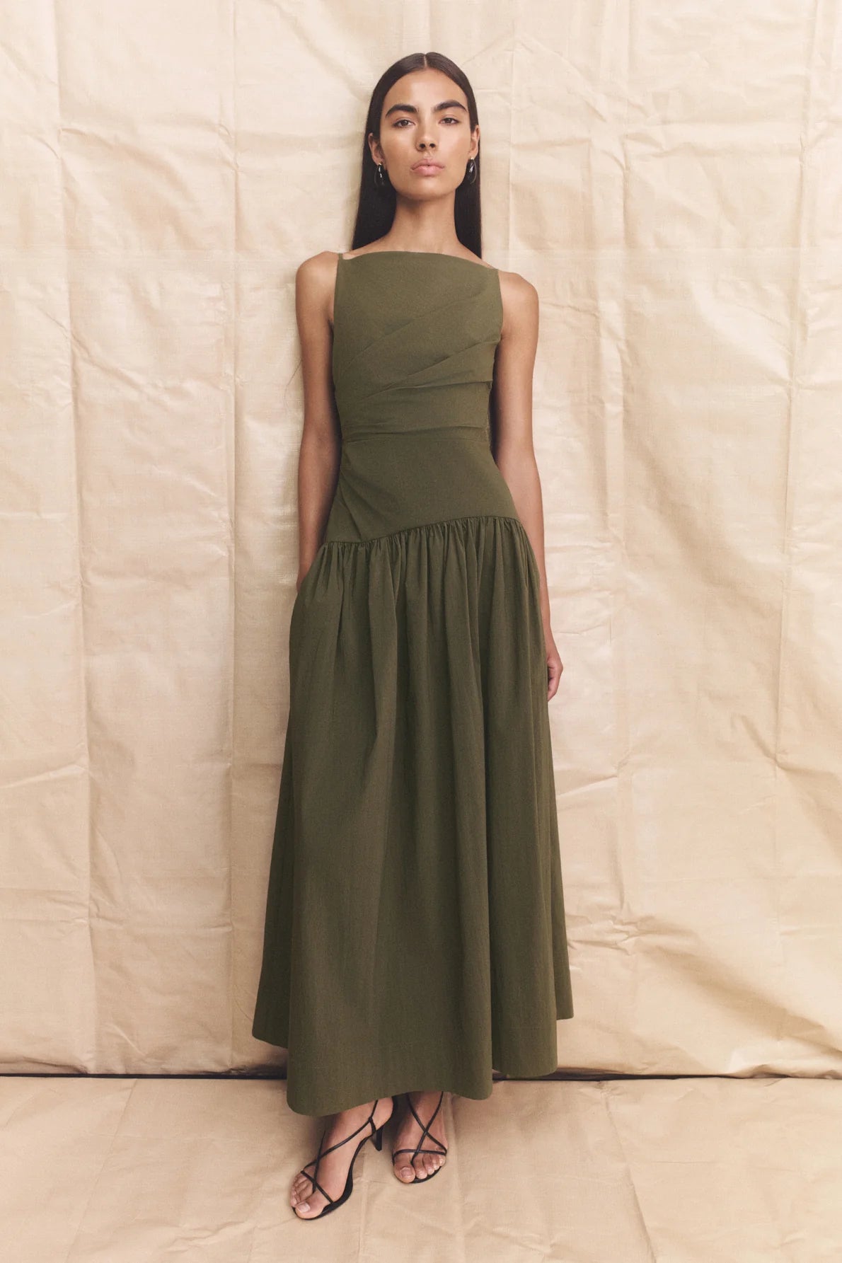 Campbell Square Neck Maxi Dress | Jungle