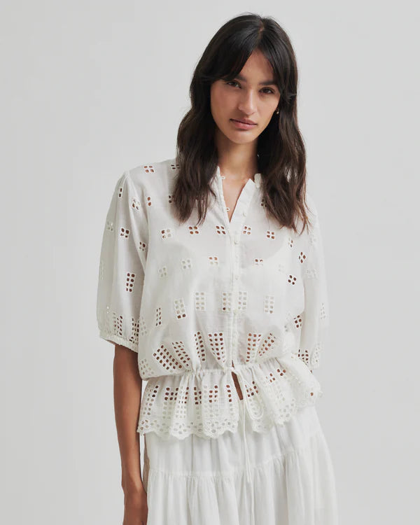 Elenore Shirt | White Alyssum