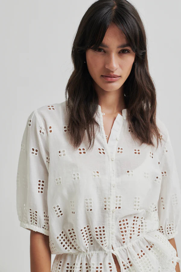 Elenore Shirt | White Alyssum