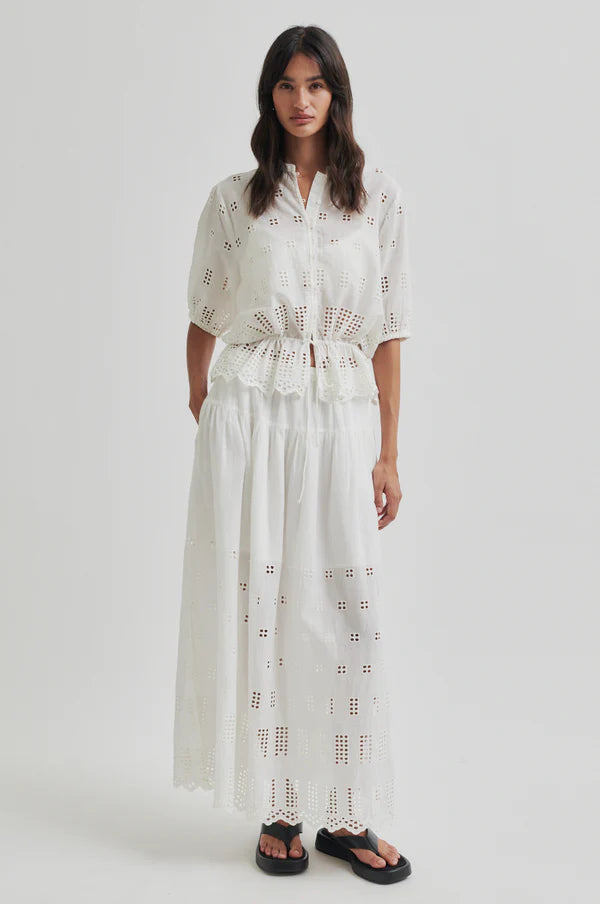 Elenore Shirt | White Alyssum
