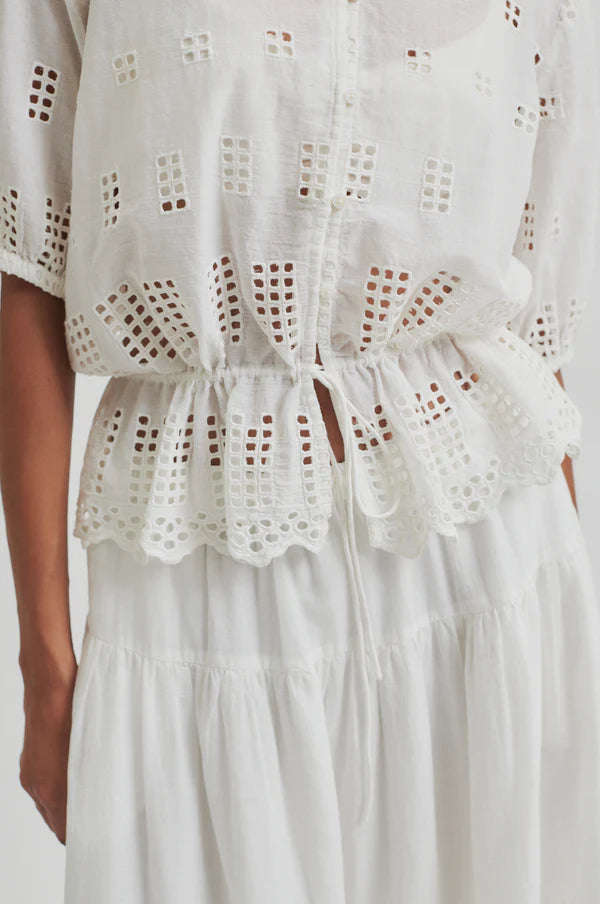 Elenore Shirt | White Alyssum