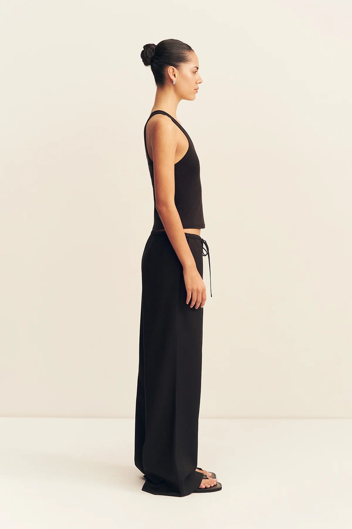Castro Suiting Drawstring Pant | Black