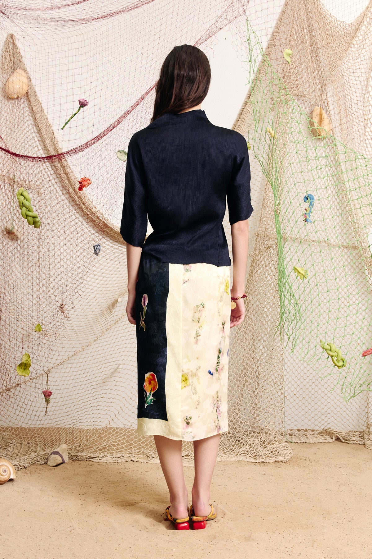 Sophie Printed Silk-Blend Skirt