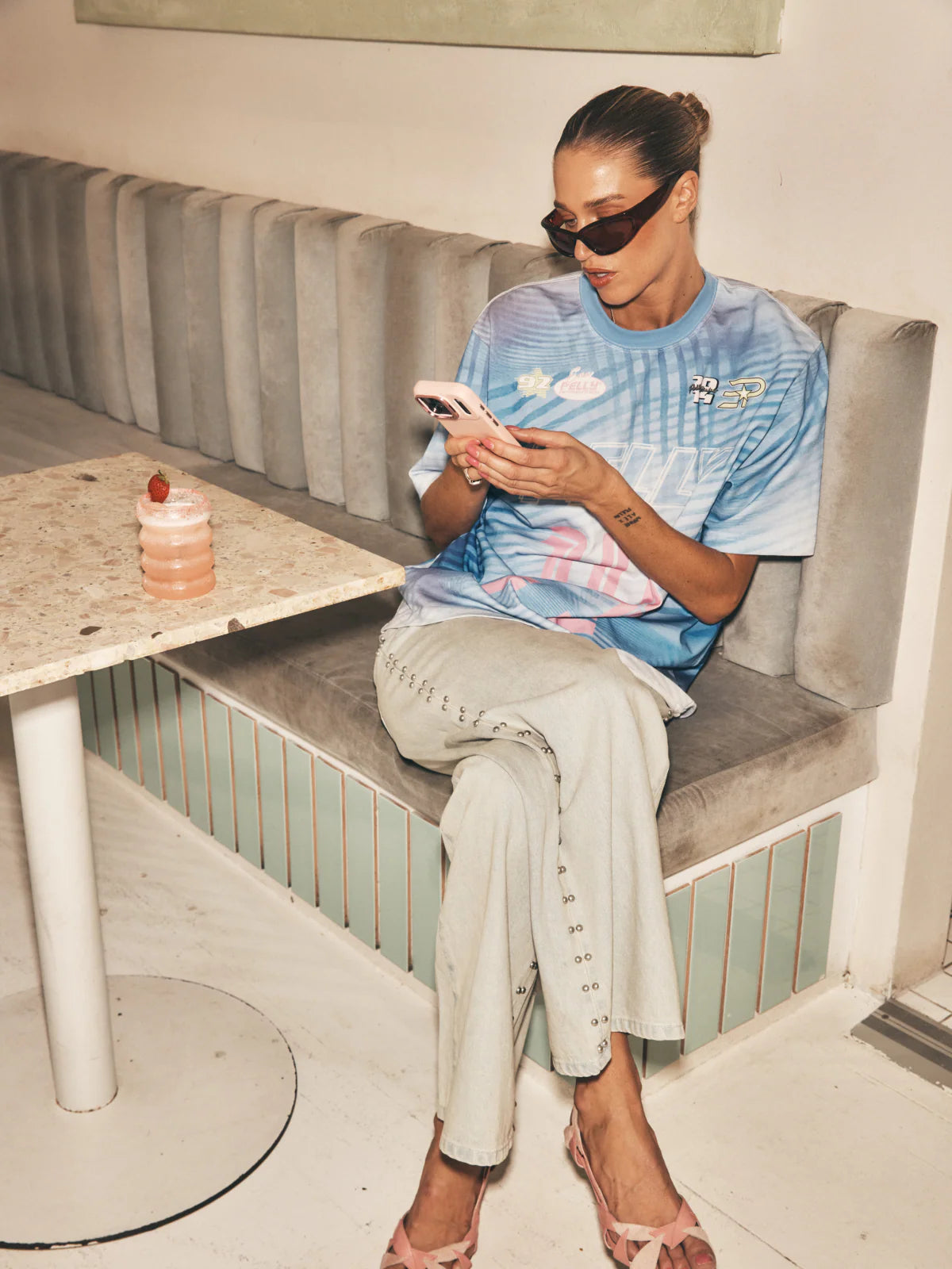 Solar Tee | Blue Multi