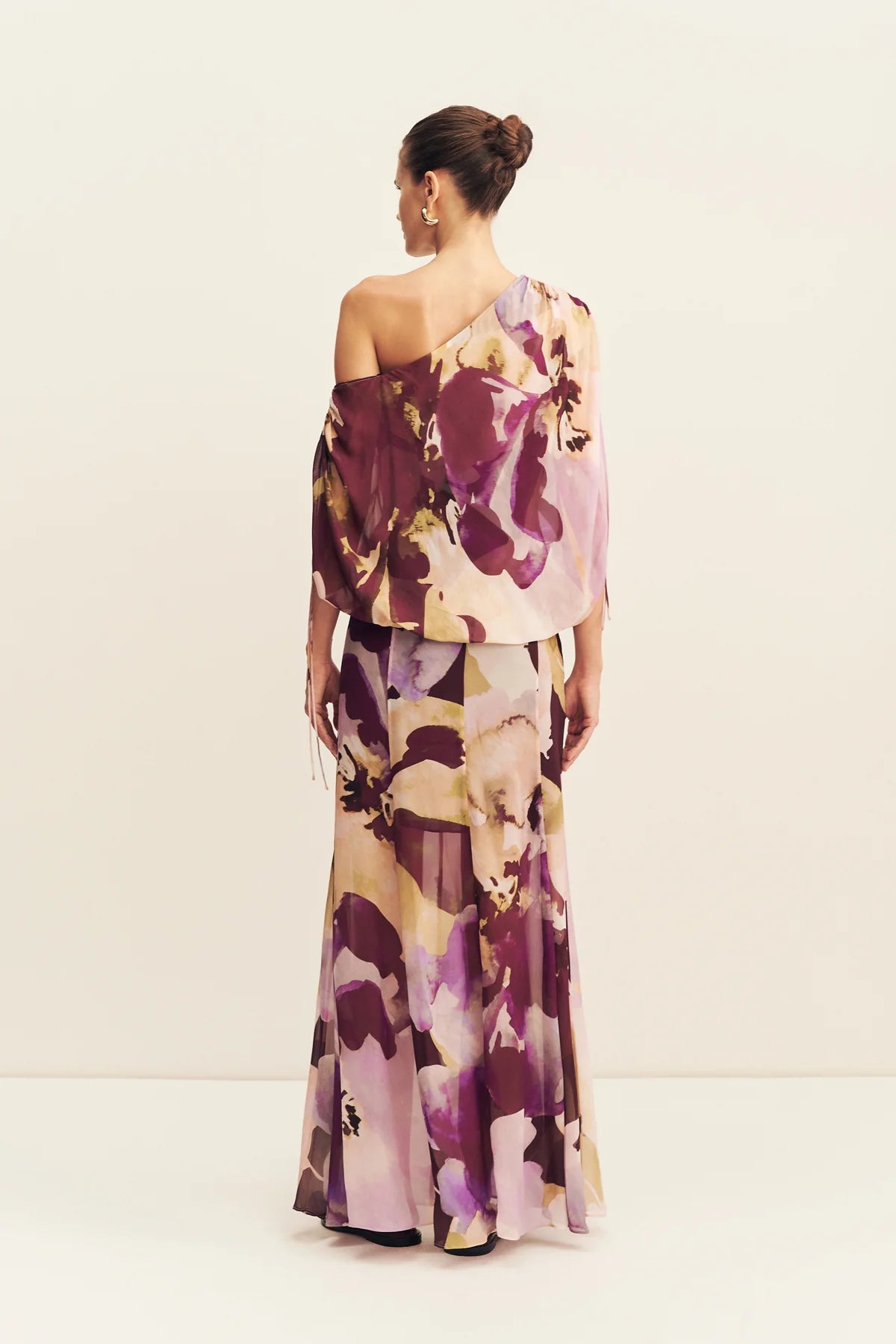 Gia Off Shoulder Blouson Maxi Dress