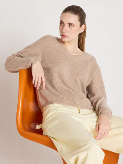 Astrid Cashmere Top | Chestnut