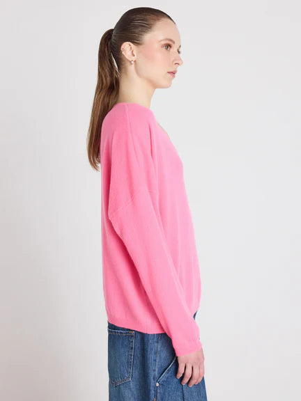 Astrid Cashmere Top | Dragon Fruit