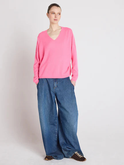 Astrid Cashmere Top | Dragon Fruit