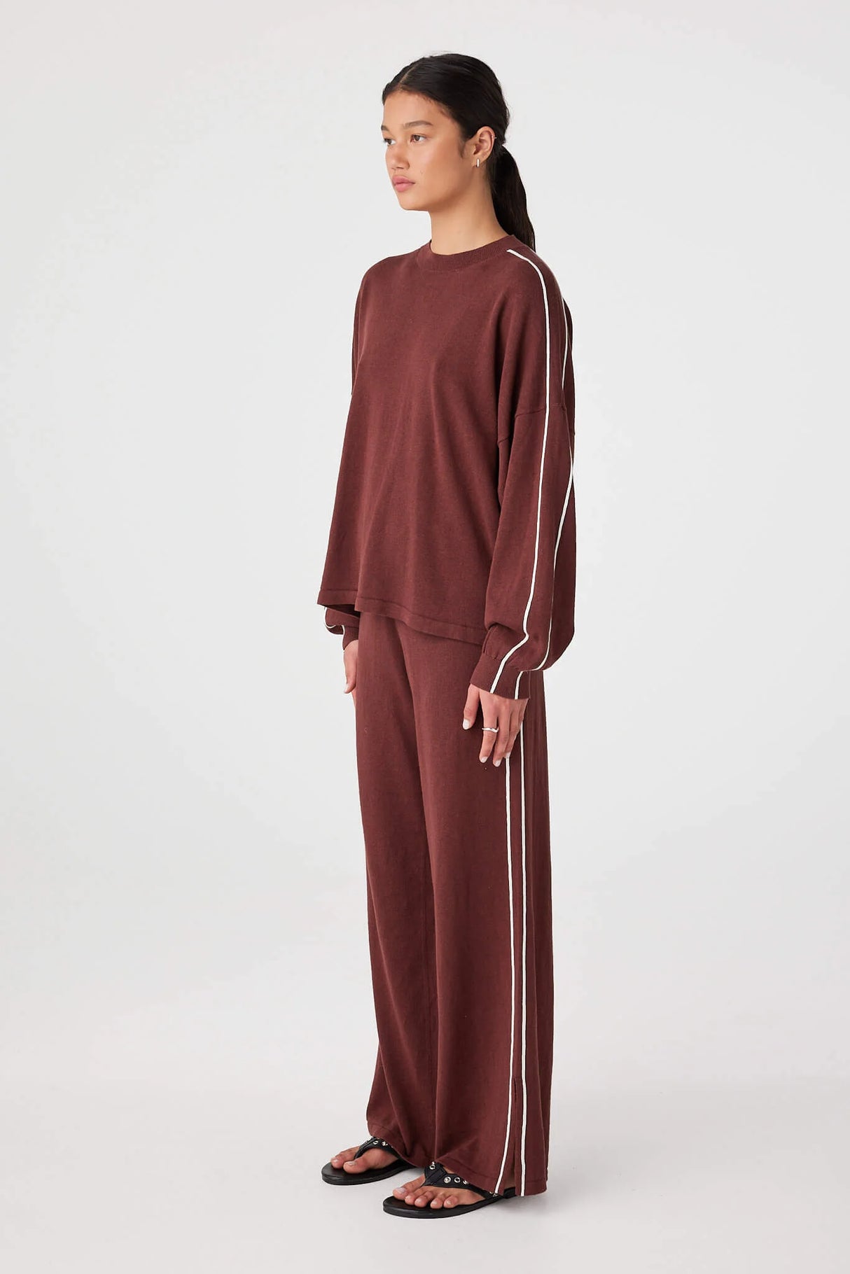 Pippa Pant 2.0 | Merlot/Cream