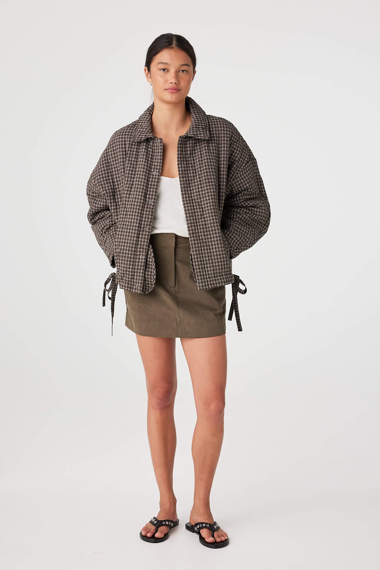 Matteo Jacket | Espresso Check