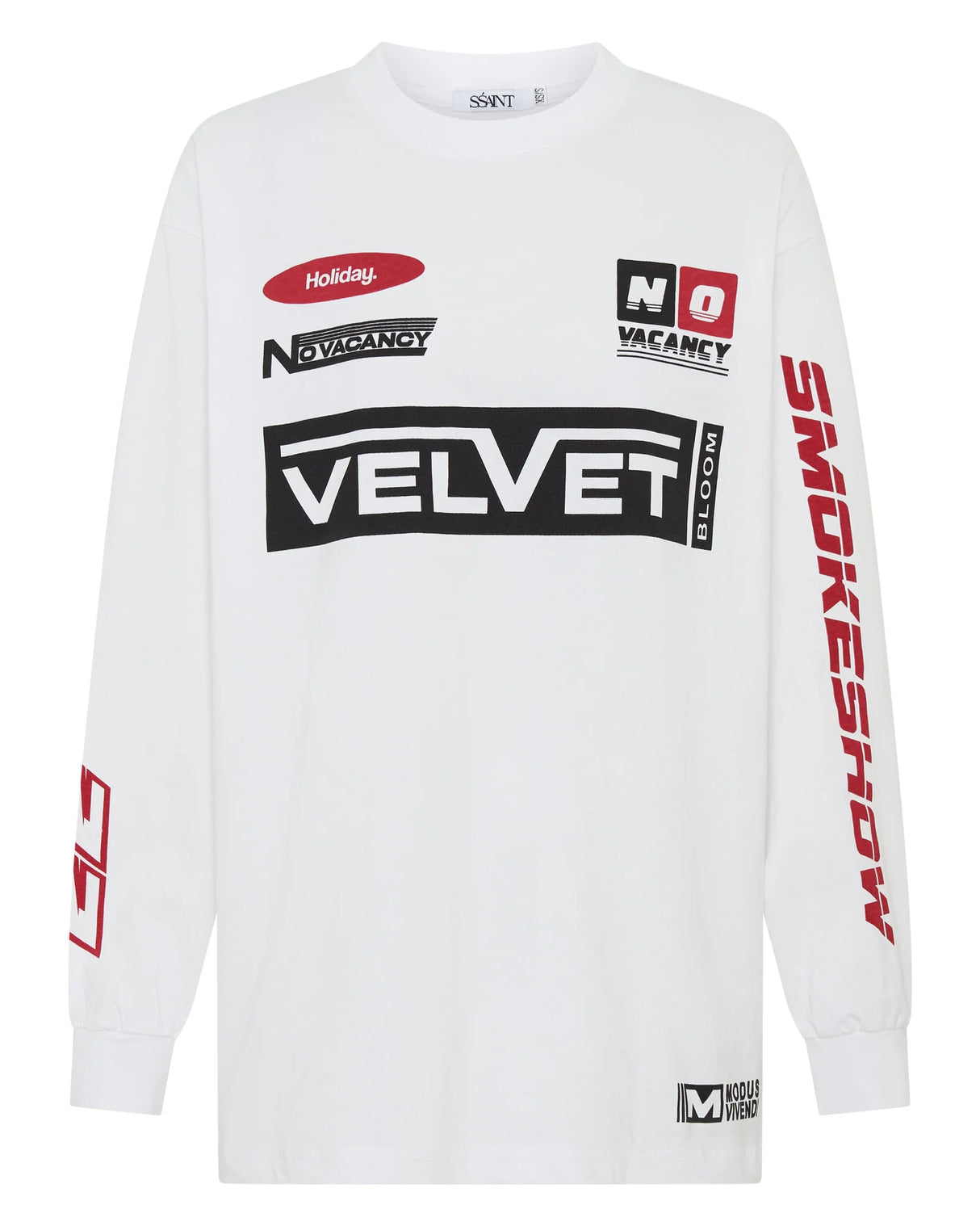 Signature Moto Tee | White