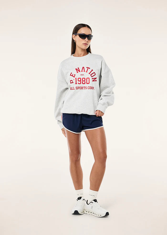 Backspin Sweat | Grey Marle