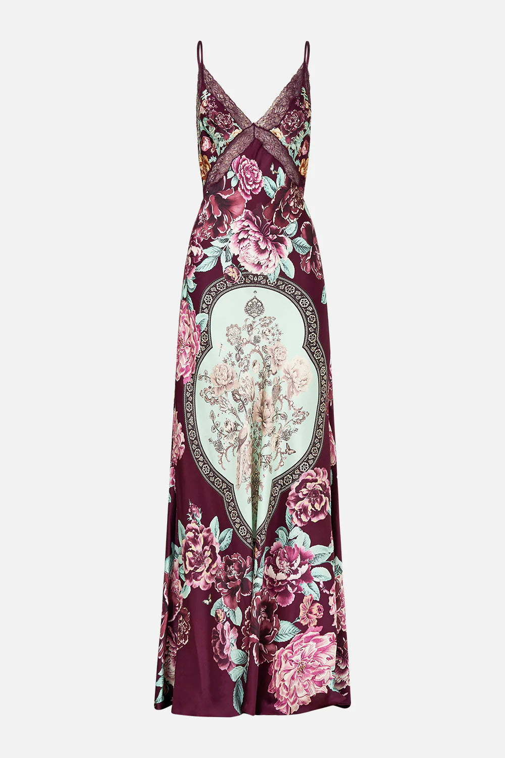 V-Neck Long Bias Slip with Train | If these Tiles Could Talk