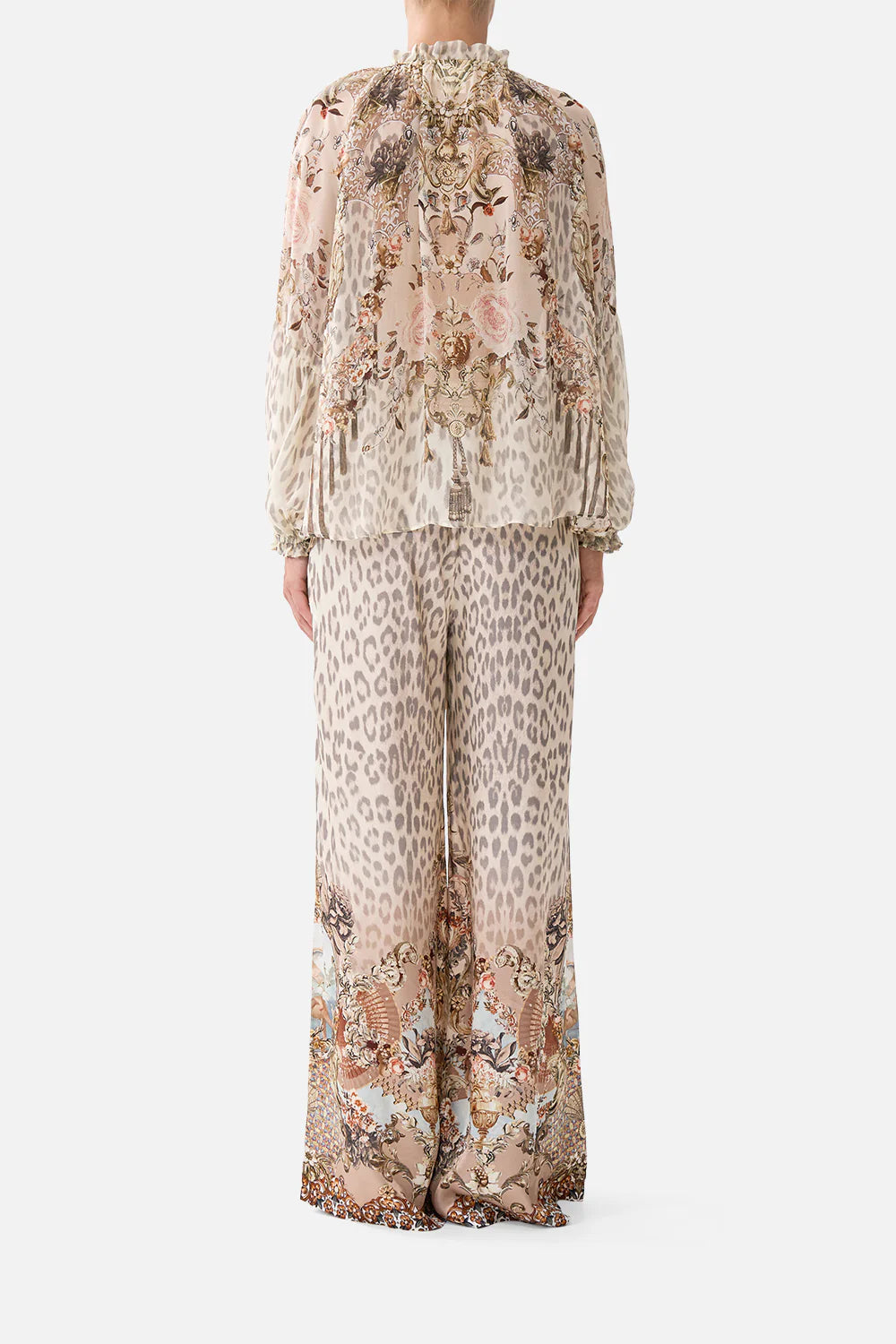 Raglan Blouse With Front Ruffle | Aranjuez Animalia