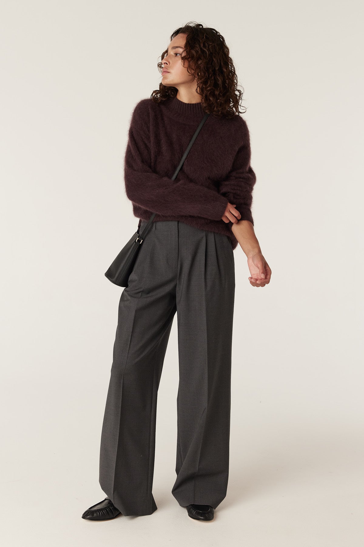 Brushed Cashwool Turtle Jumper | Shirza