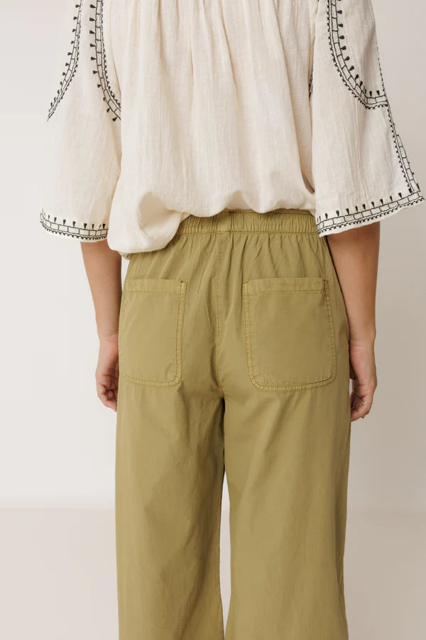 Straight Poplin Pant | Apple
