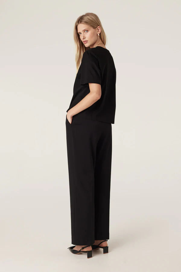 Tate Wide Leg Pant | Black