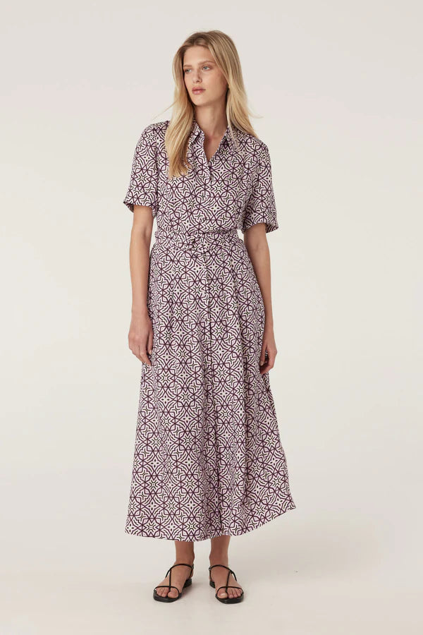 Nova Dress | Lattice Print