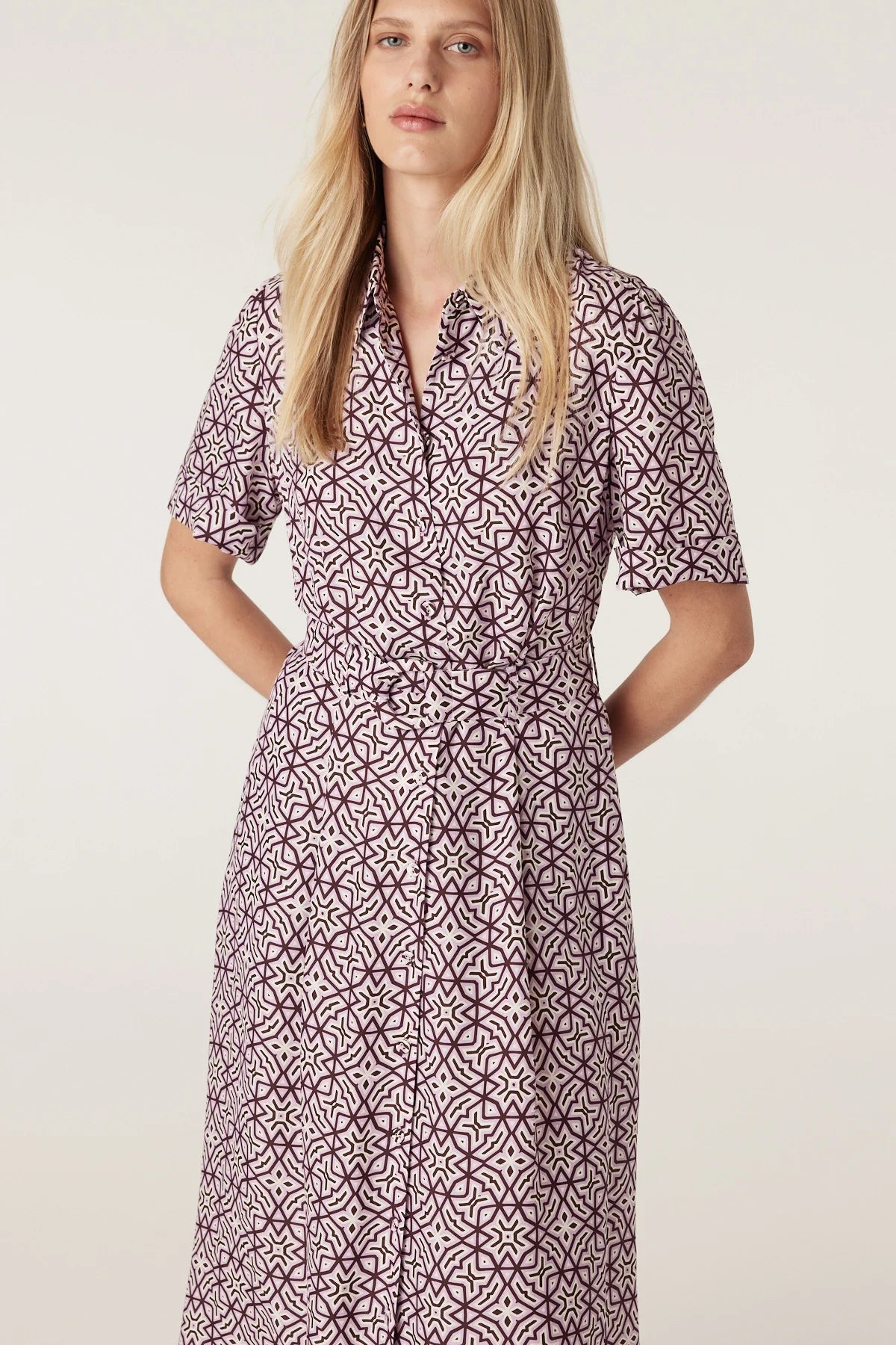 Nova Dress | Lattice Print