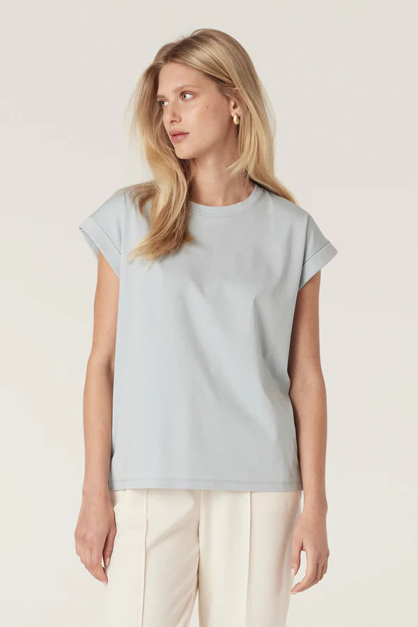 Pima Tee | Dusty Blue