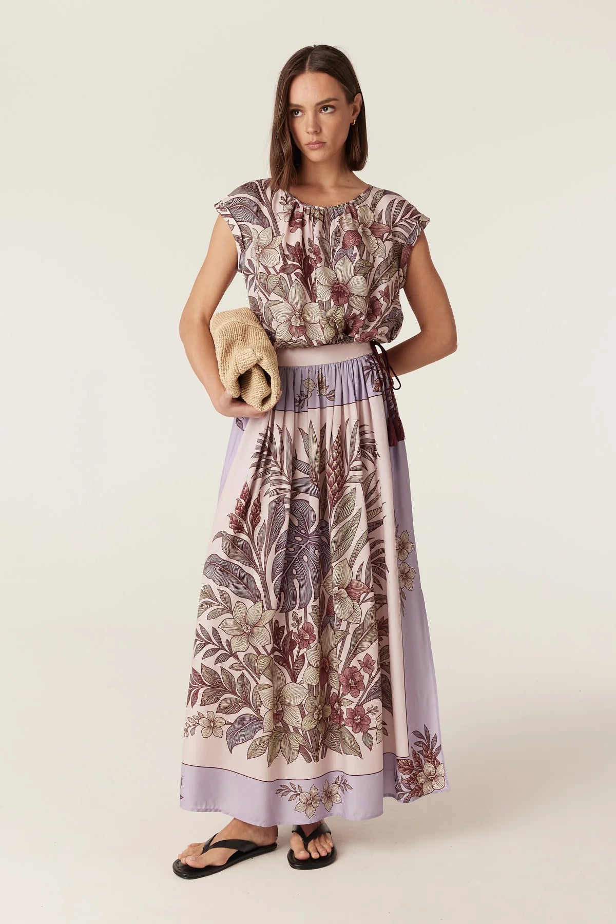 Erika Maxi Skirt | Paradise Print