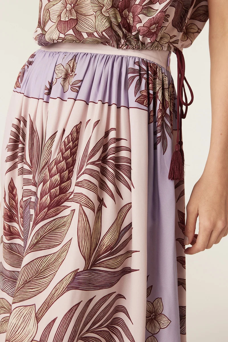 Erika Maxi Skirt | Paradise Print