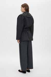 Audrey Wrap Jacket | Charcoal