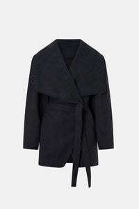 Audrey Wrap Jacket | Charcoal