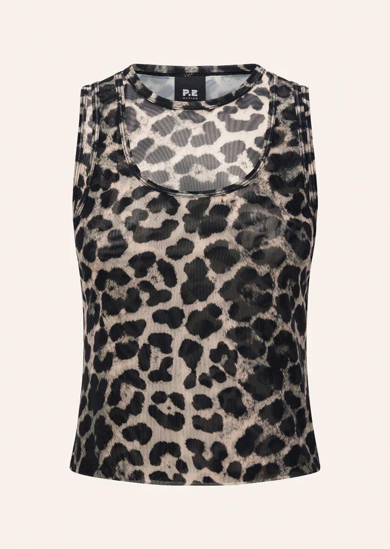 Discovery Mesh Top | Leopard
