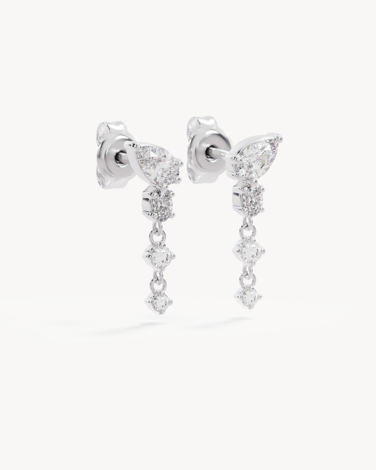 Sterling Silver Guided By The Stars Drop Earrings
