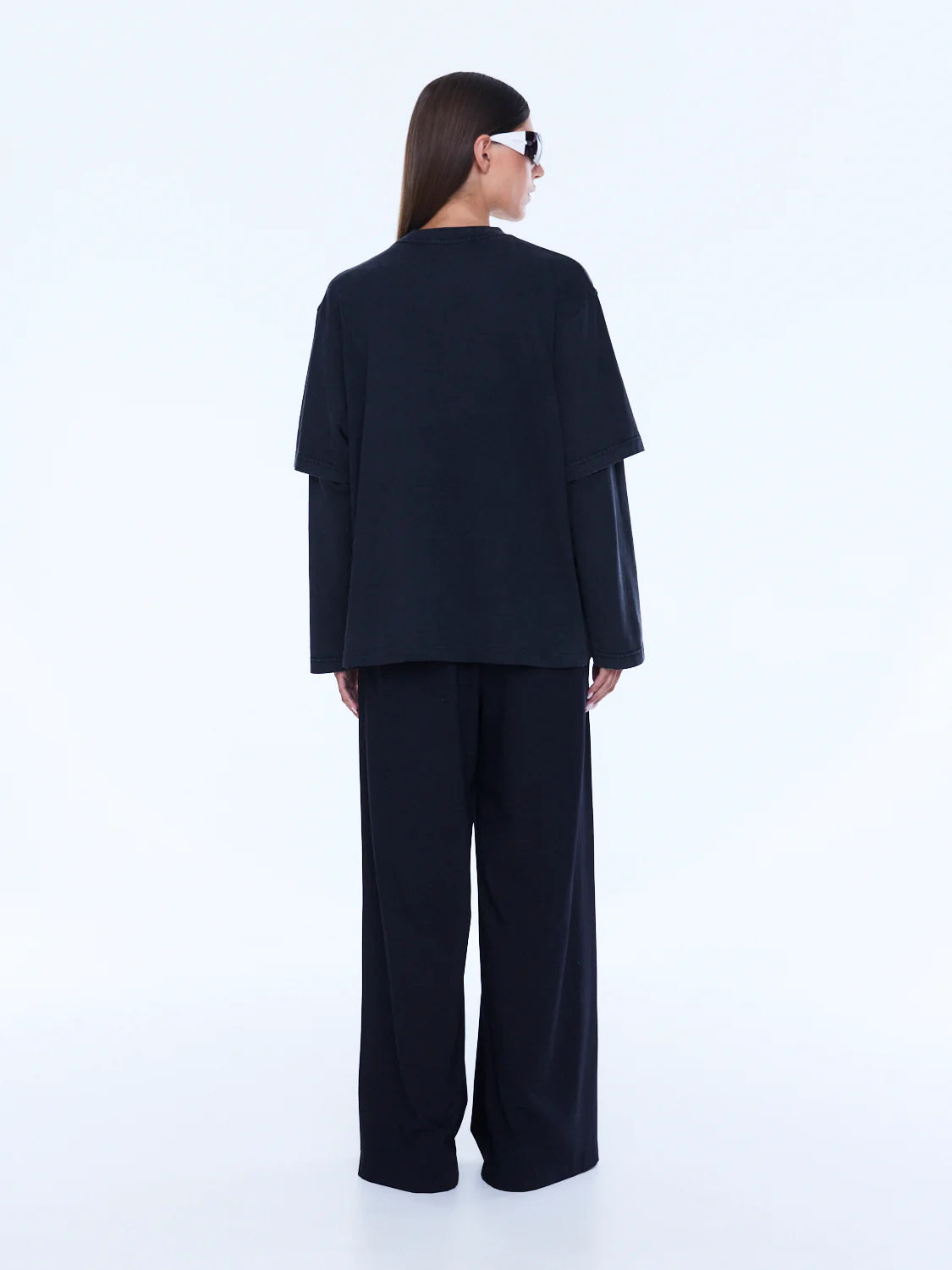 Mock Layer Long Sleeve Tee | Vintage Black/EP Studios
