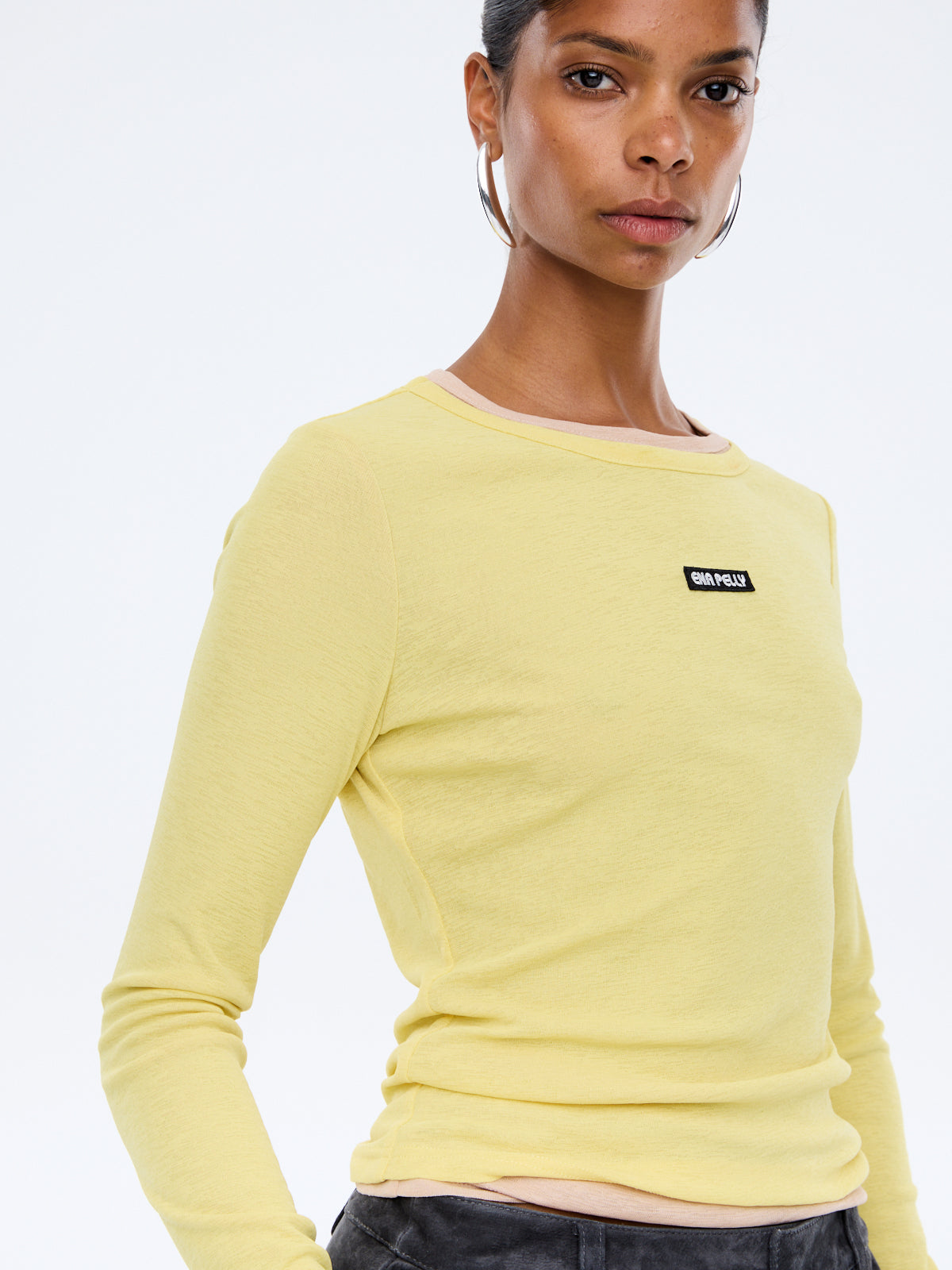 Blair Long Sleeve Top | Celestial Yellow/Oat