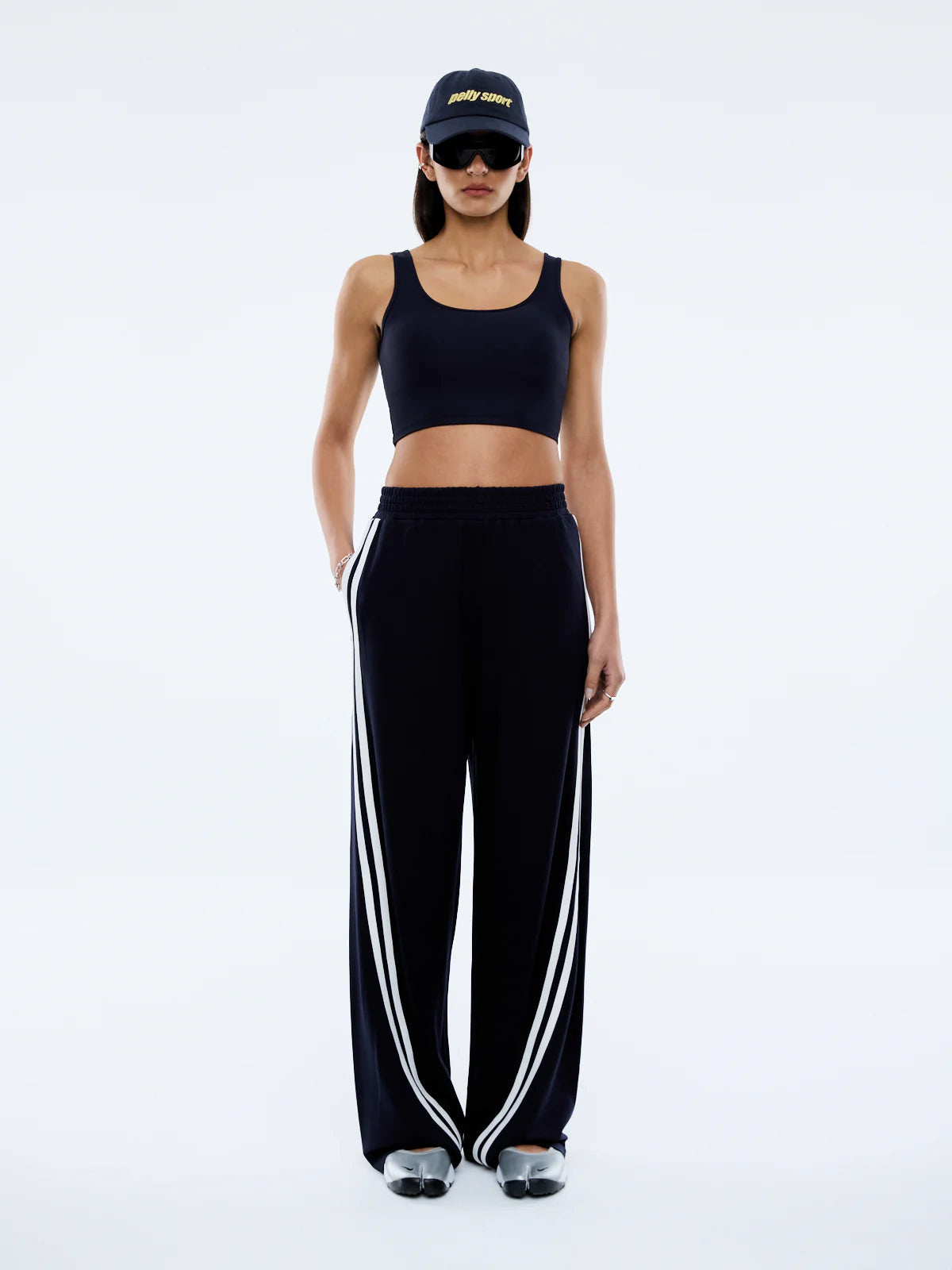 Valentina Stripe Pant | Navy
