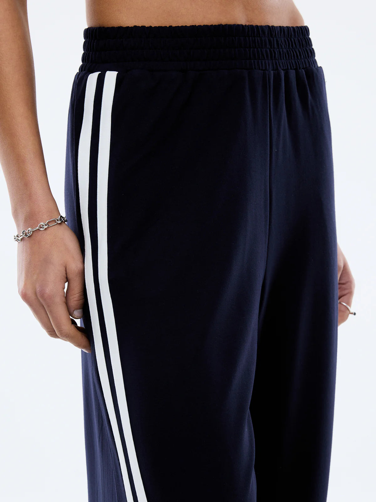 Valentina Stripe Pant | Navy