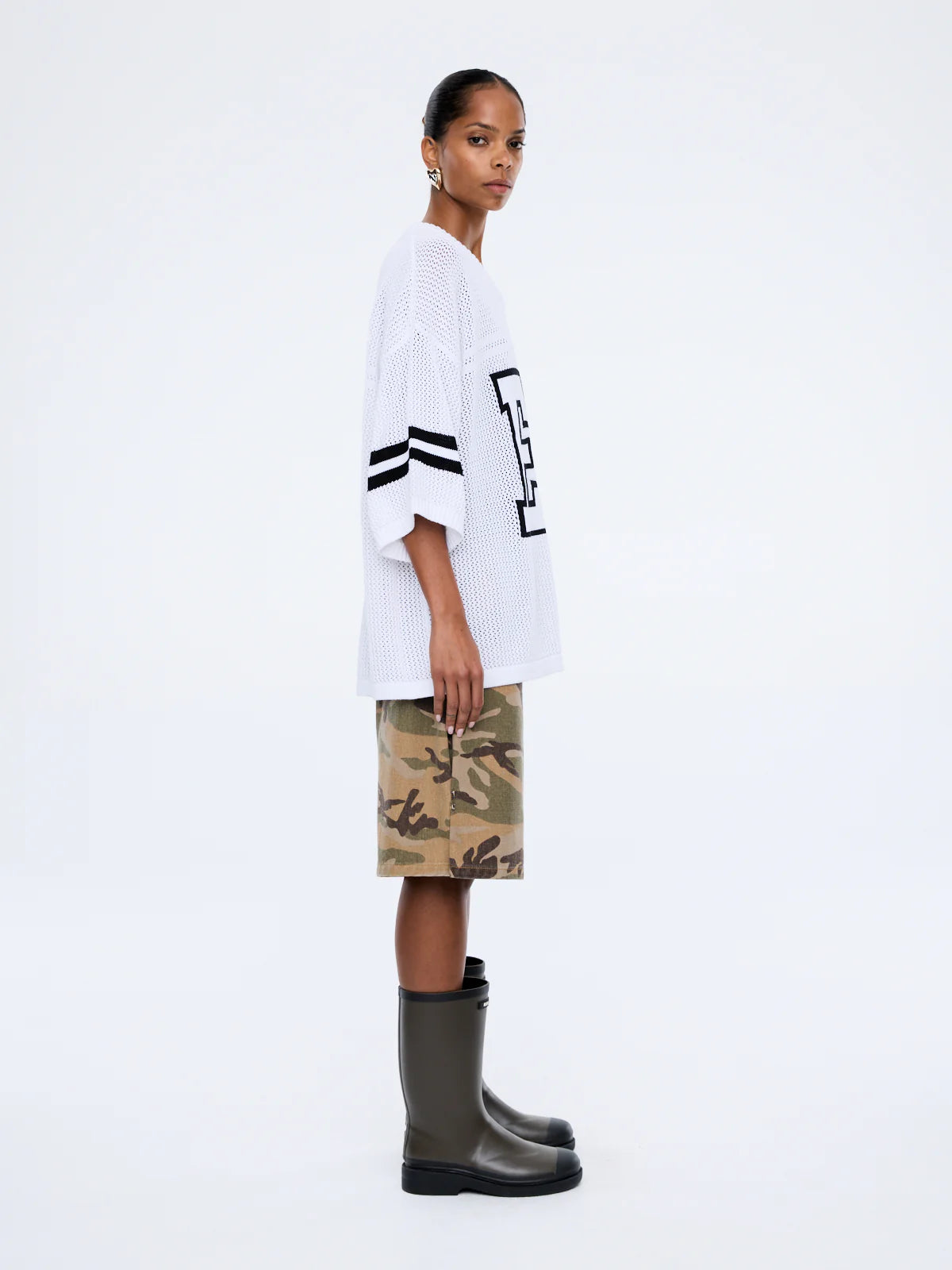 Harper Crochet Jersey | Vintage White