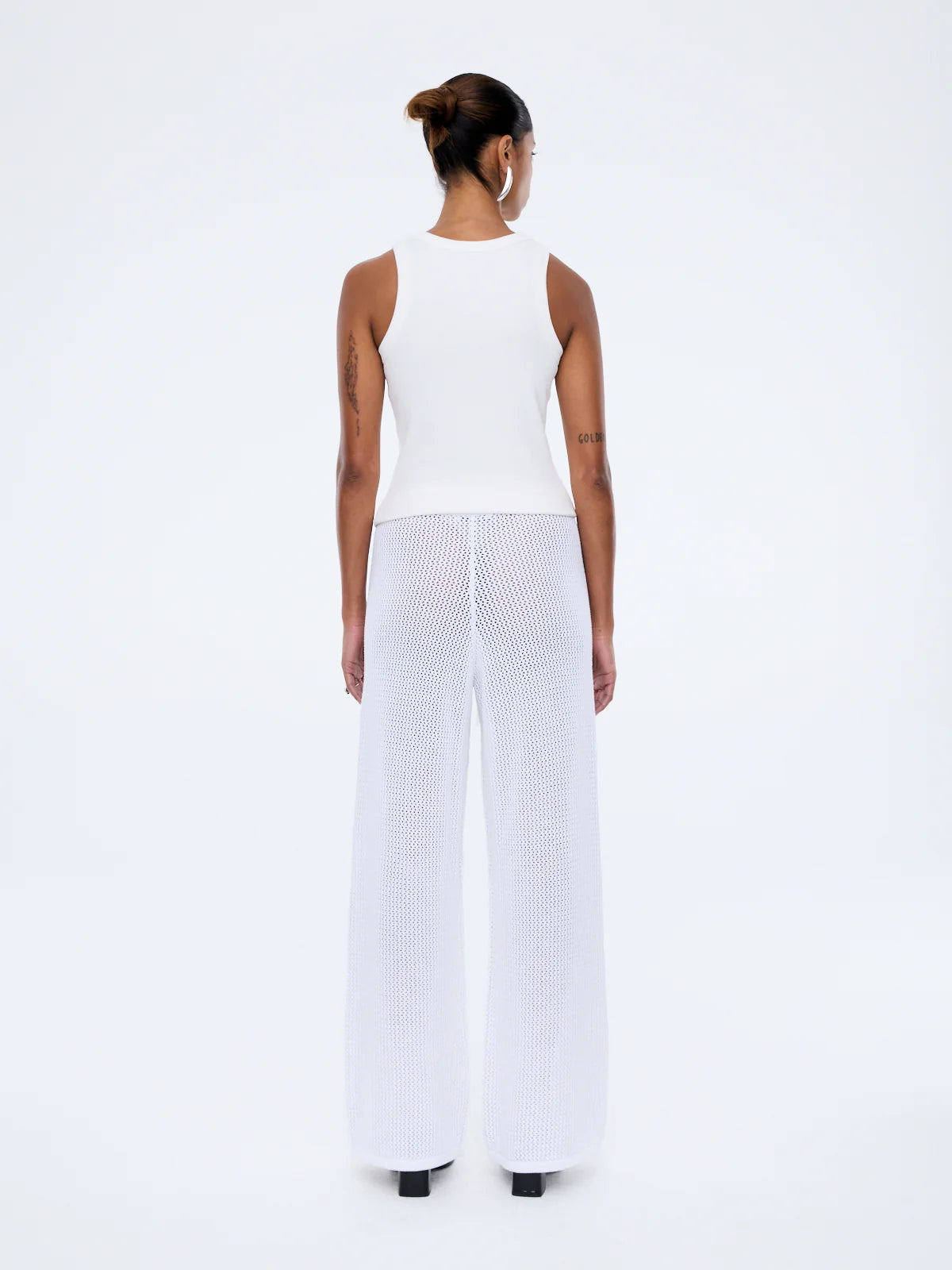 Harper Crochet Pant | Vintage White