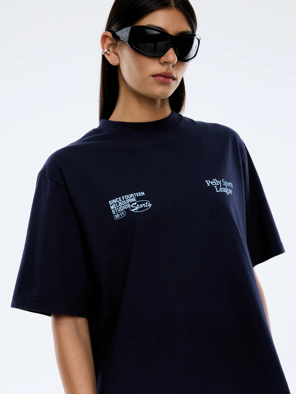 Pelly Sports League Tee | Navy