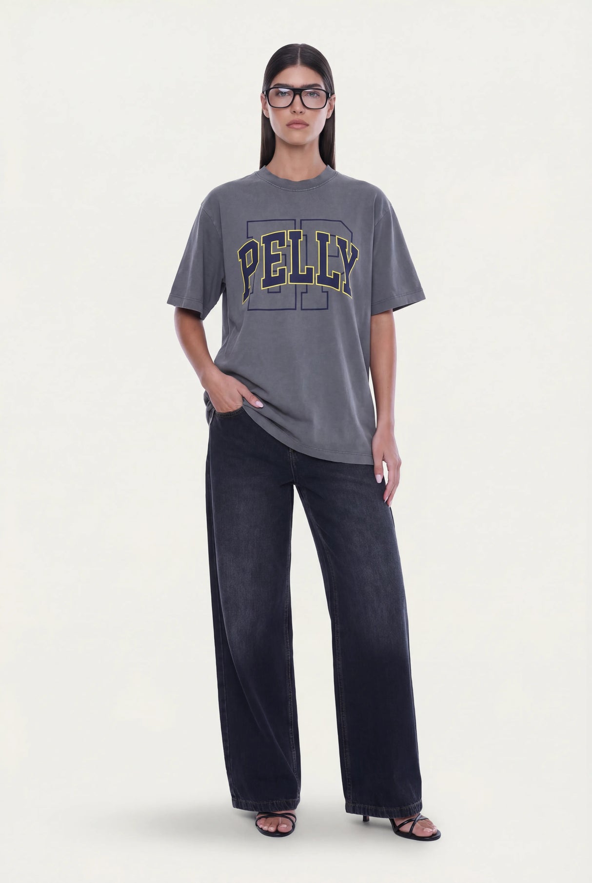Sophia Relaxed Tee | Washed Grey