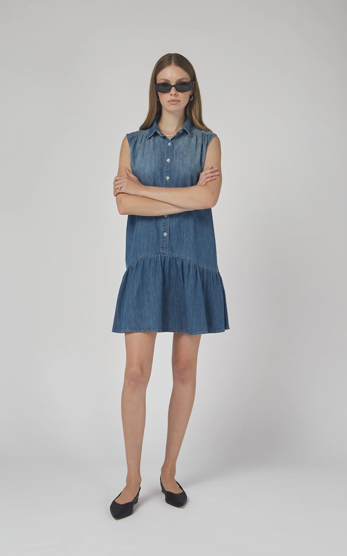 Esme Denim Dress | Blue