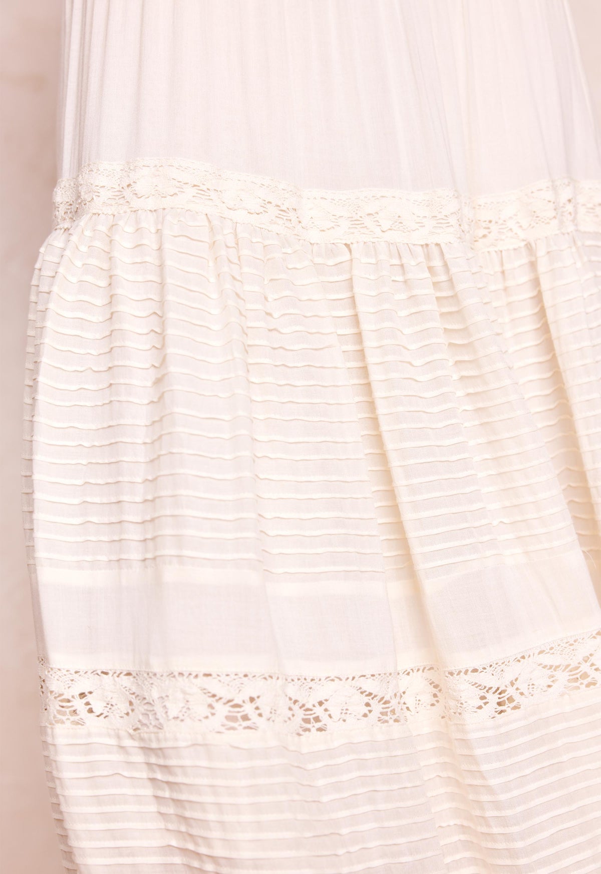 Ines Tiered Midi Skirt | Light Sand