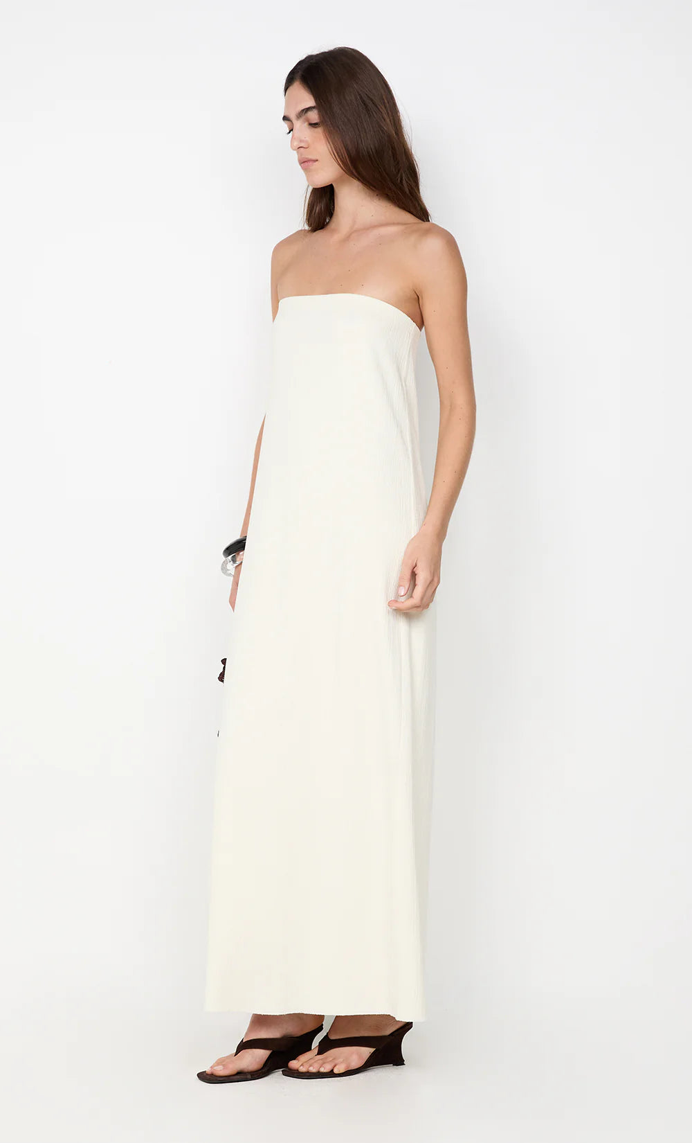 Jolene Strapless Dress | Ivory