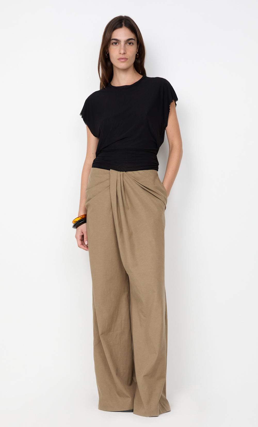 Bowden Drape Pant | Olive