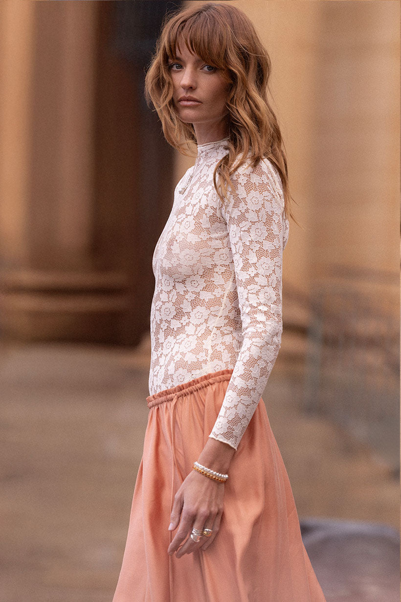 Juliette Lace Top | Vintage Cream