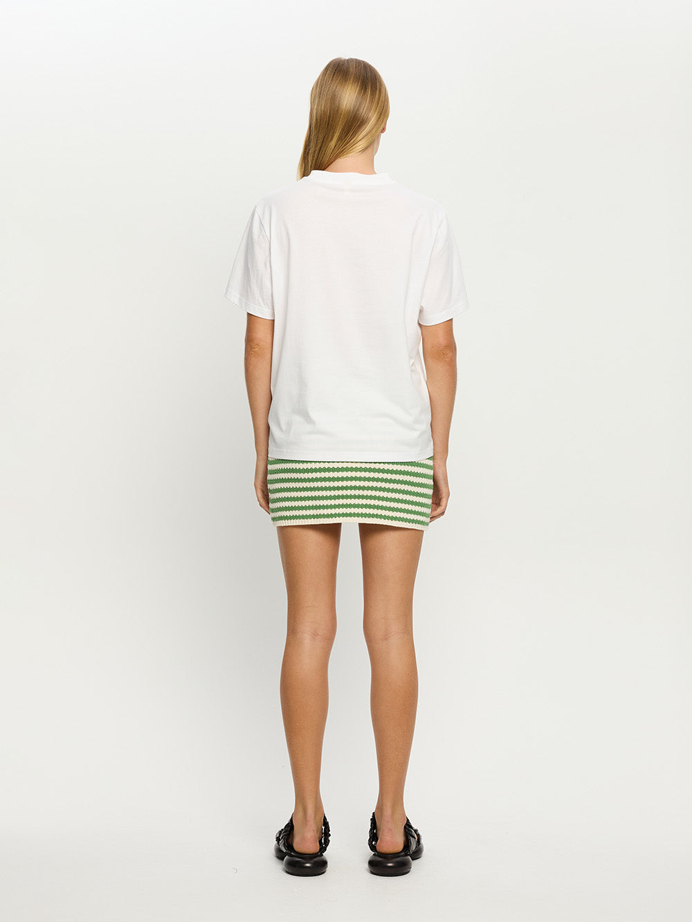 Corrine Knit Mini Skirt | Stripe